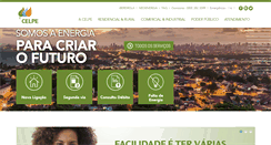 Desktop Screenshot of celpe.com.br